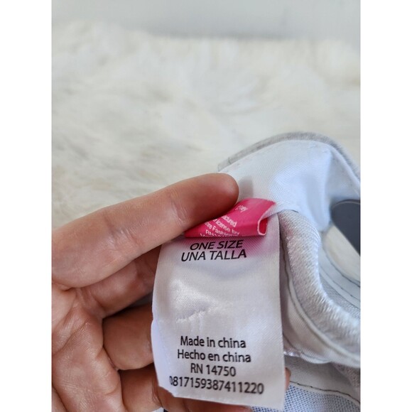 Disney Minnie Mouse Tie Dye Print Kids Youth Baseball Hat Cap Light Gray GUC - Picture 8 of 8